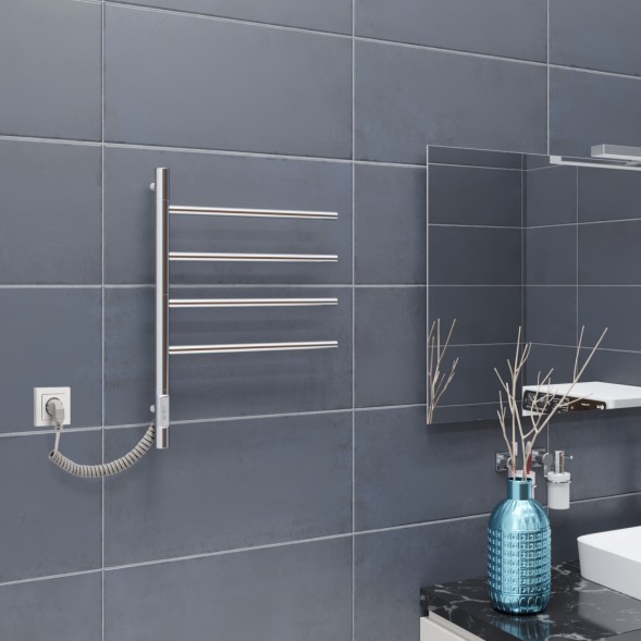 Полотенцесушитель электрический Vincea VTD-1S1CE 43x60, хром, таймер