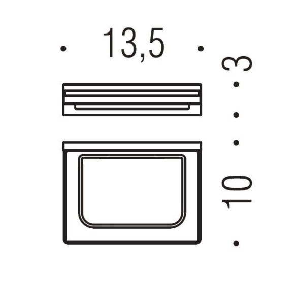 Мыльница COLOMBO DESIGN LOOK B1601 настенная цвет хром