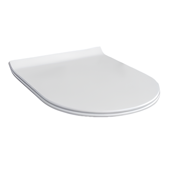 Сиденье с крышкой HATRIA Fusion Y1X001 с микролифтом быстросъемное тонкое цвет белый АКЦИЯ при покупке с унитазом