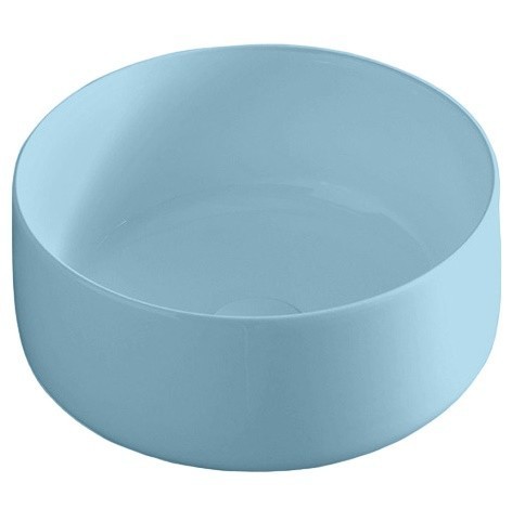 Раковина Artceram Cognac Quadro накладная без отверстий  цвет blue COL004 32 00