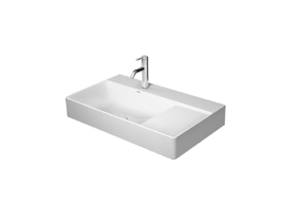 Duravit Раковина, DuraSquare, шгв 800*470*145, отверстия для смесителя-отсутствуют, цвет белый 2348800070