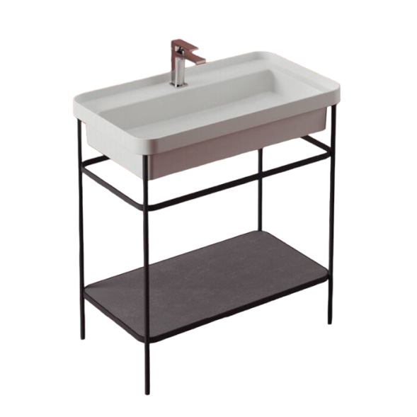 Консоль Artceram Fuori Scala для прямоугольной раковины цвет moka ACA057 56