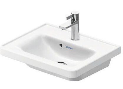 Duravit Раковина, D-Neo, шгв 500*400*150, отверстия для смесителя-1, цвет альпийский белый (белый Alpin) 0742500000