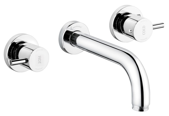 Emmevi Piper, встраиваемый в стену двухрычажный смеситель для раковины, без донного клапана, цвет хром 45155/CR
