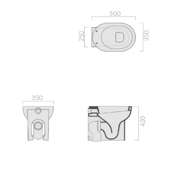 Унитаз GALASSIA M2 5247 напольный цвет белый глянцевый