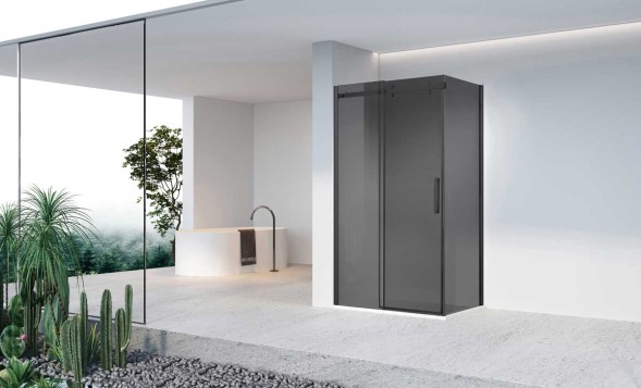 Vincea Душевой уголок Комо-Н (Como-N) VSR-4CN9015CGB, 1500*900, черный, стекло тонированное