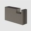 Gessi Крючок, Inverco Rigato, шгв 15*60*35, цвет черный брашированный металл  73521#707
