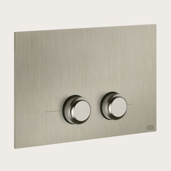 Gessi Клавиша смыва, VENTI20, для унитаза, шгв 215*12*145, цвет черный брашированный металл  54657#707
