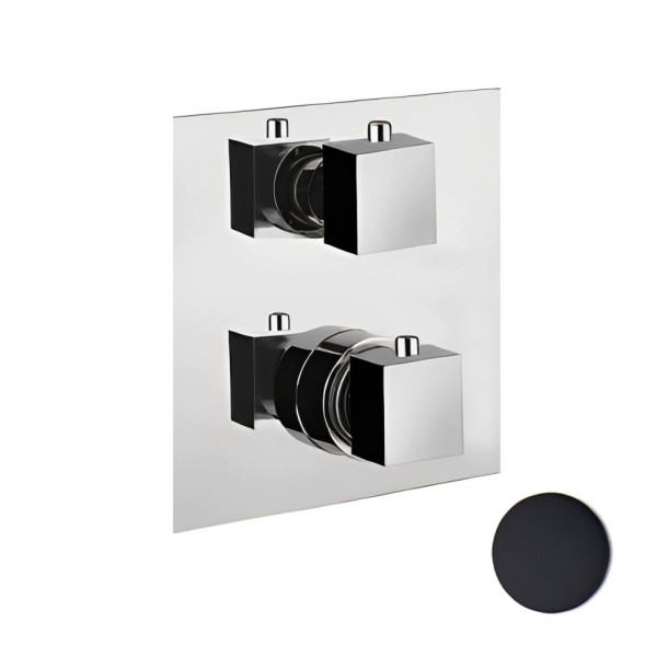 Смеситель для душа встраиваемый с термостатом Webert Pegaso PE970903560, черный