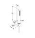 Душевой гарнитур KLUDI NOVA FONTE Puristic 2085039-15