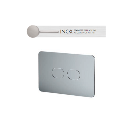 Клавиша смыва, Fima Carlo Frattini, для унитаза, шгв 270*9*170, цвет-Stainless Steel AISI 316L