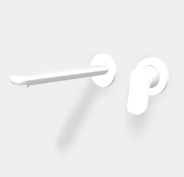 Смеситель для раковины, Fima Carlo Frattini, Flo', цвет-белый матовый F3821WLX8BS