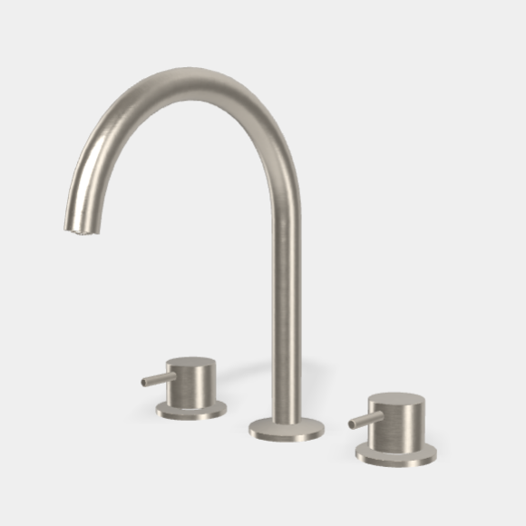 Смеситель для раковины, Fima Carlo Frattini, Spillo Up, цвет-никель брашиованный F3161SN