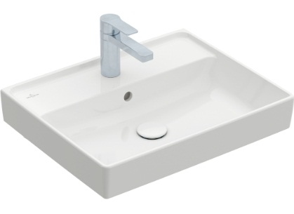 Villeroy&amp;Boch Раковина, Collaro, шгв 550*440*160, отверстия для смесителя-1 сквозное, 2 промаркированных, цвет-альпийский белый 4A335501