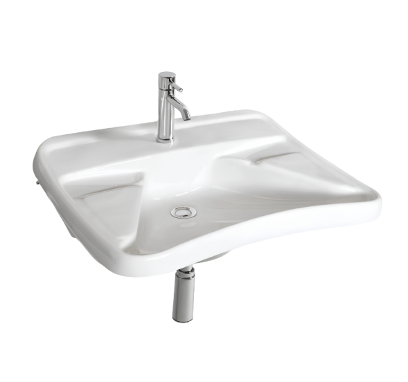 Раковина SIMAS SPECIALI подвесная для людей с инвалидностью с одним отверстием цвет белый EA401