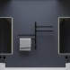 Полотенцесушитель электрический Vincea VTD-1S1CBE 43x60, черный, таймер