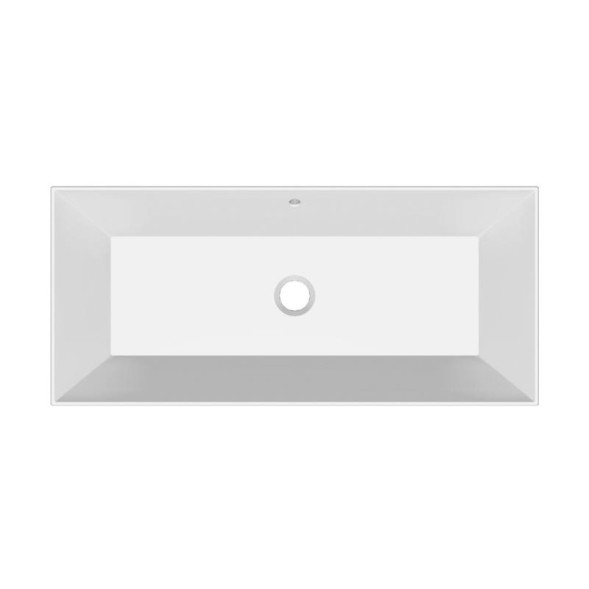 Раковина Scarabeo TEOREMA 2.0 встраиваемая снизу с переливом без отверстий цвет черный матовый 5136 49