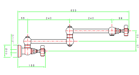 Nicolazzi Кран для воды El Capitan 1451 BZ 69 цвет бронза