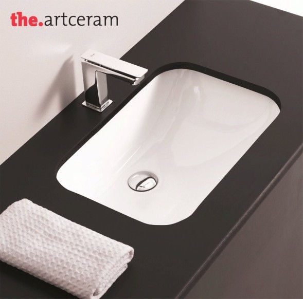 Раковина Artceram Nettuno  встраиваемая снизу без отверстий цвет белый NTL001 01 00