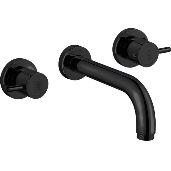 Emmevi Piper, встраиваемый в стену двухрычажный смеситель для раковины, без донного клапана, цвет че 45155/NEO