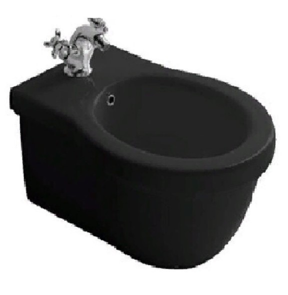 Биде GALASSIA ETHOS 8440M NE подвесное с одним отверстием с крепежом цвет черный глянцевый
