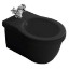Биде GALASSIA ETHOS 8440M NE подвесное с одним отверстием с крепежом цвет черный глянцевый