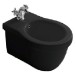 Биде GALASSIA ETHOS 8440M NE подвесное с одним отверстием с крепежом цвет черный глянцевый
