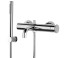 Emmevi Filobrass, однорычажный смеситель для ванны (излив 18,2 см), рукоятка без стержня, с набором для душа, цвет хром 85001BZI/CR