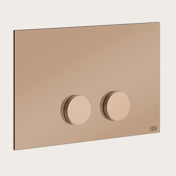 Gessi Клавиша смыва, Anello, Diamantato, для унитаза, шгв 245*17*155, цвет медь брашированная  54623#708