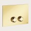 Gessi Клавиша смыва, VENTI20, для унитаза, шгв 215*17*145, цвет черный металл  54657#706
