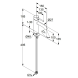 Смеситель KLUDI BOZZ 38282N576 для раковины на одно отверстие однорычажный без донного клапана