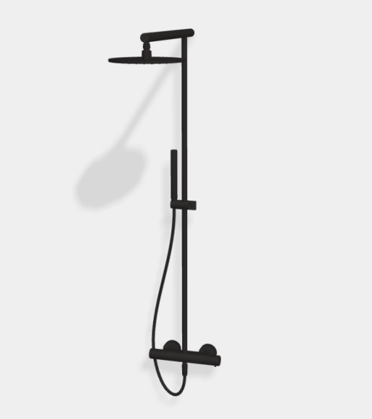 Душевая стойка, Fima Carlo Frattini, Shower column, цвет-черный матовый F4925/SWR256NS