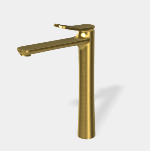 Смеситель для раковины, Fima Carlo Frattini, Flo', цвет-брашированное золото F3801/HOS