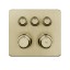 Gessi Смеситель для душа, Hi Fi Eclectic, на 3 потребителя, цвет Латунь матовая  65234#727