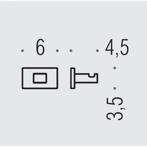 Крючок COLOMBO DESIGN LOOK LC27.GL одинарный цвет графит
