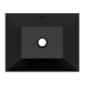 Раковина Scarabeo TEOREMA 2.0 встраиваемая снизу с переливом без отверстий цвет черный матовый с антибактериальным и грязеотталкивающим покрытием BIOKER 5134 49 BK