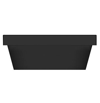 Раковина Scarabeo TEOREMA 2.0 встраиваемая снизу с переливом без отверстий цвет черный матовый с антибактериальным и грязеотталкивающим покрытием BIOKER 5134 49 BK