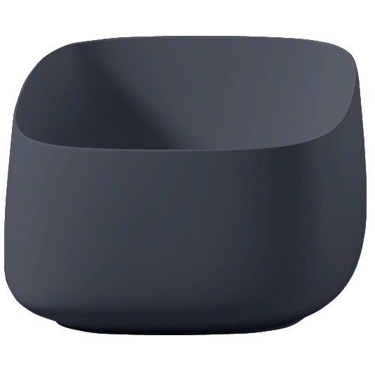 Раковина Artceram Cognac Quadro накладная без отверстий  цвет blue notte COL006 36 00