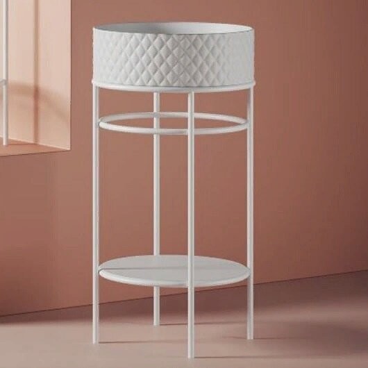 Консоль Artceram Fuori Scala металлическая для круглой раковины цвет белый матовый ACA058 05