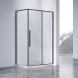 Vincea Душевой уголок Slim-N VSR-4SN8013CLB, 1300*800, черный, стекло прозрачное