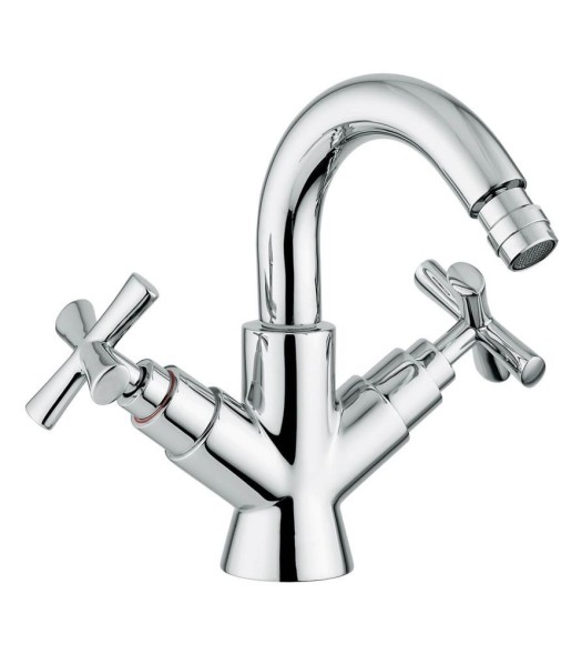 Emmevi Spirit New, двухвентильный смеситель для биде (h21,5 см), с донным клапаном, цвет золото 31054/OR
