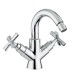Emmevi Spirit New, двухвентильный смеситель для биде (h21,5 см), с донным клапаном, цвет золото 31054/OR