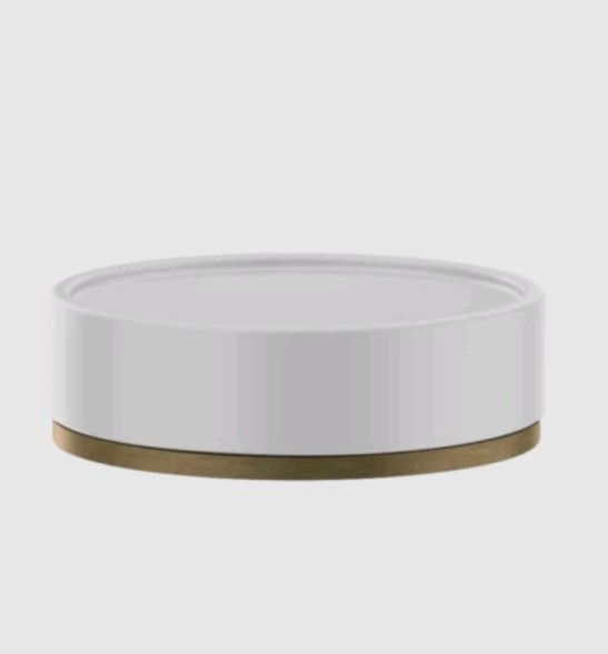 Gessi Мыльница, Inciso, шгв 115*115*35, цвет белый#брашированная бронза PVD  58525#726