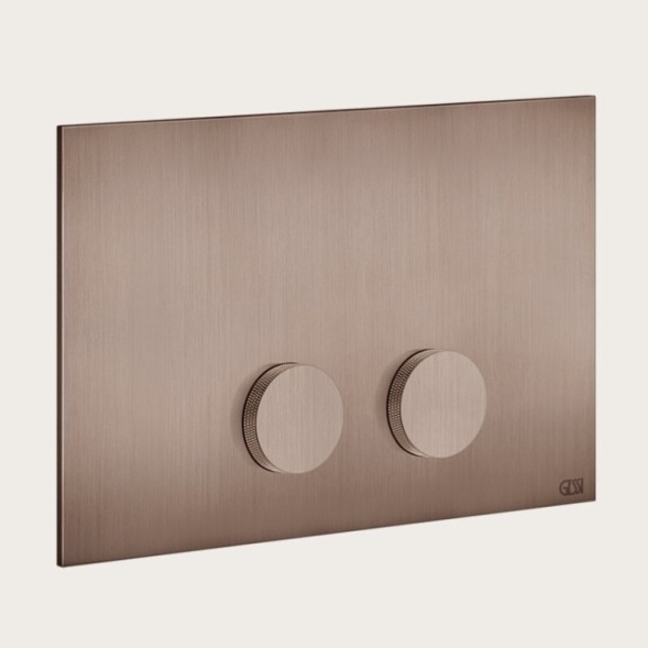Gessi Клавиша смыва, Anello, Diamantato, для унитаза, шгв 245*17*155, цвет состаренная бронза  54623#187