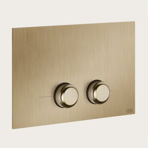 Gessi Клавиша смыва, VENTI20, для унитаза, шгв 230*17*140, цвет медь брашированная