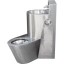 NOFER Комби-система унитаз и раковина левый нерж. сталь  13124.R матовый