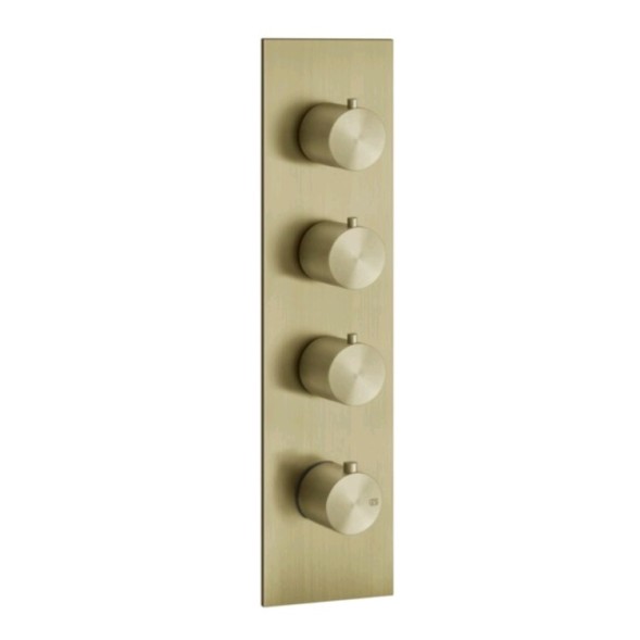 Gessi Смеситель для душа, 316 Bath Shower, на 3 потребителя, цвет Латунь матовая  54516#727