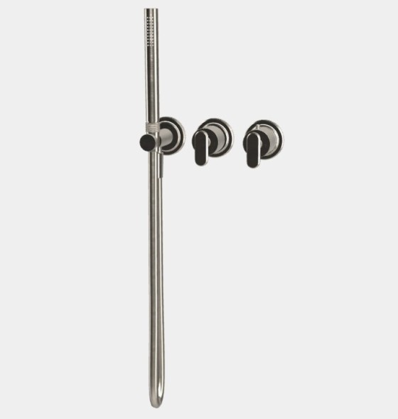 Смеситель для душа, Fima Carlo Frattini, Park Lane, на 2 потребителя, цвет-никель брашированный F1319WX9SN