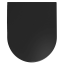 Сиденье для унитаза ISVEA Infinity VEA Rondo F50 ШГ 365*445 цвет черный матовый 40KF0521I-S