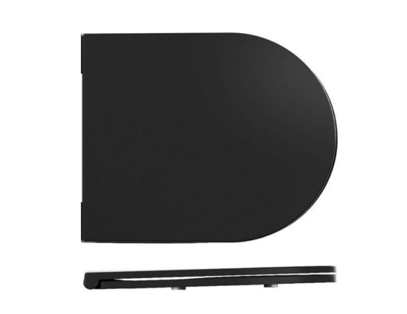 Сиденье для унитаза ISVEA Infinity VEA Rondo F50 ШГ 365*445 цвет черный матовый 40KF0521I-S